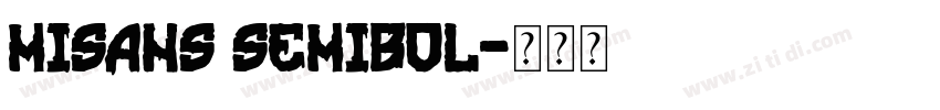 MiSans Semibol字体转换